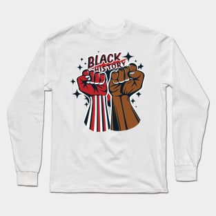 Black History Fists Long Sleeve T-Shirt